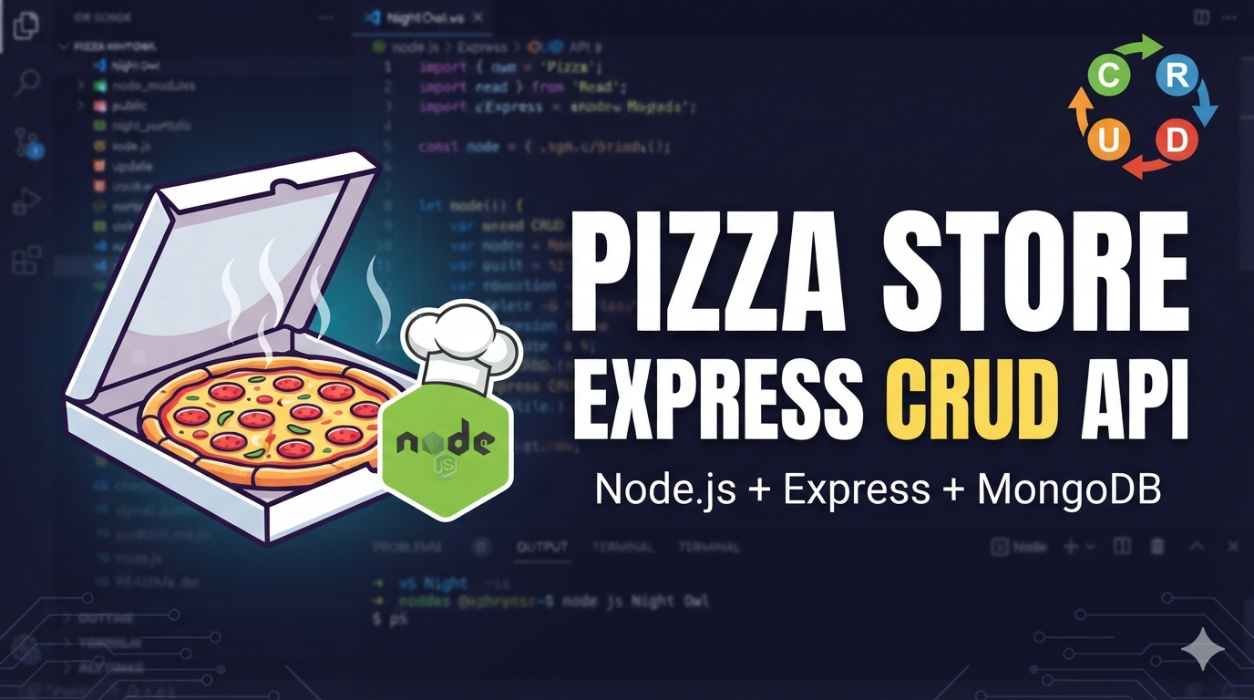 Pizza Store Express CRUD API