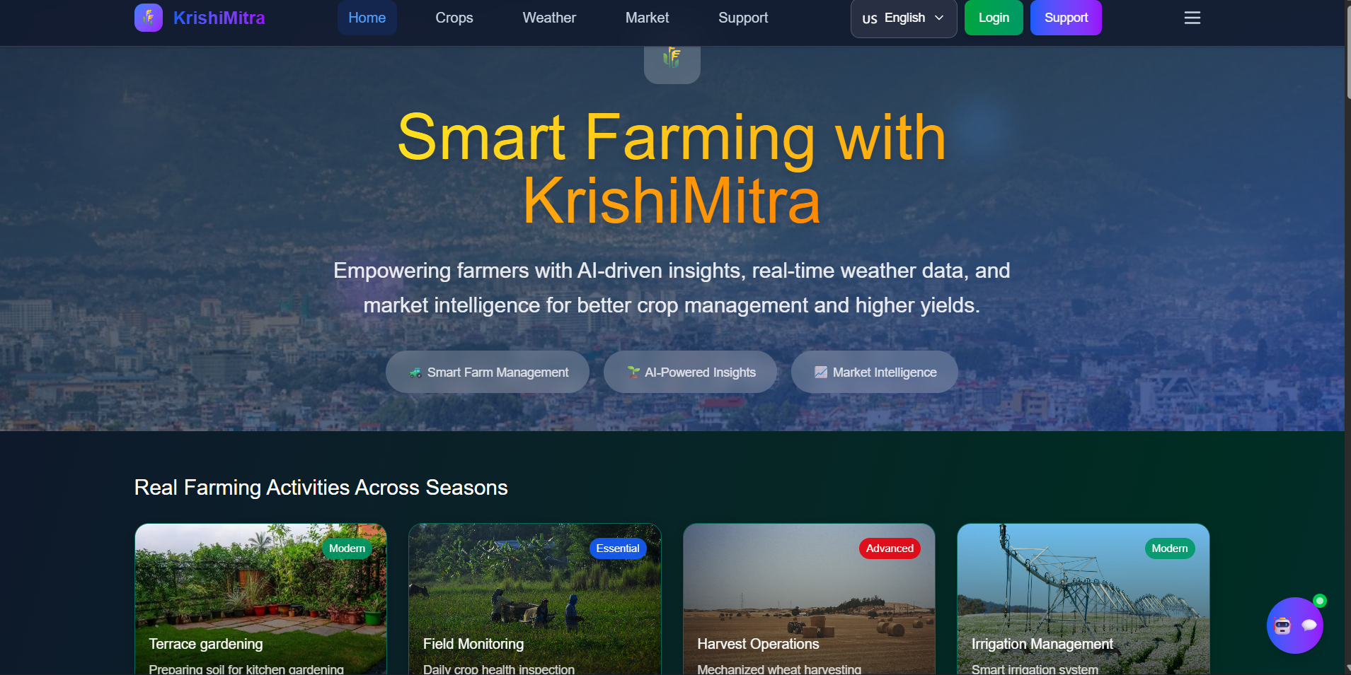 KrishiMitra – AI-Powered Smart Agriculture Platform